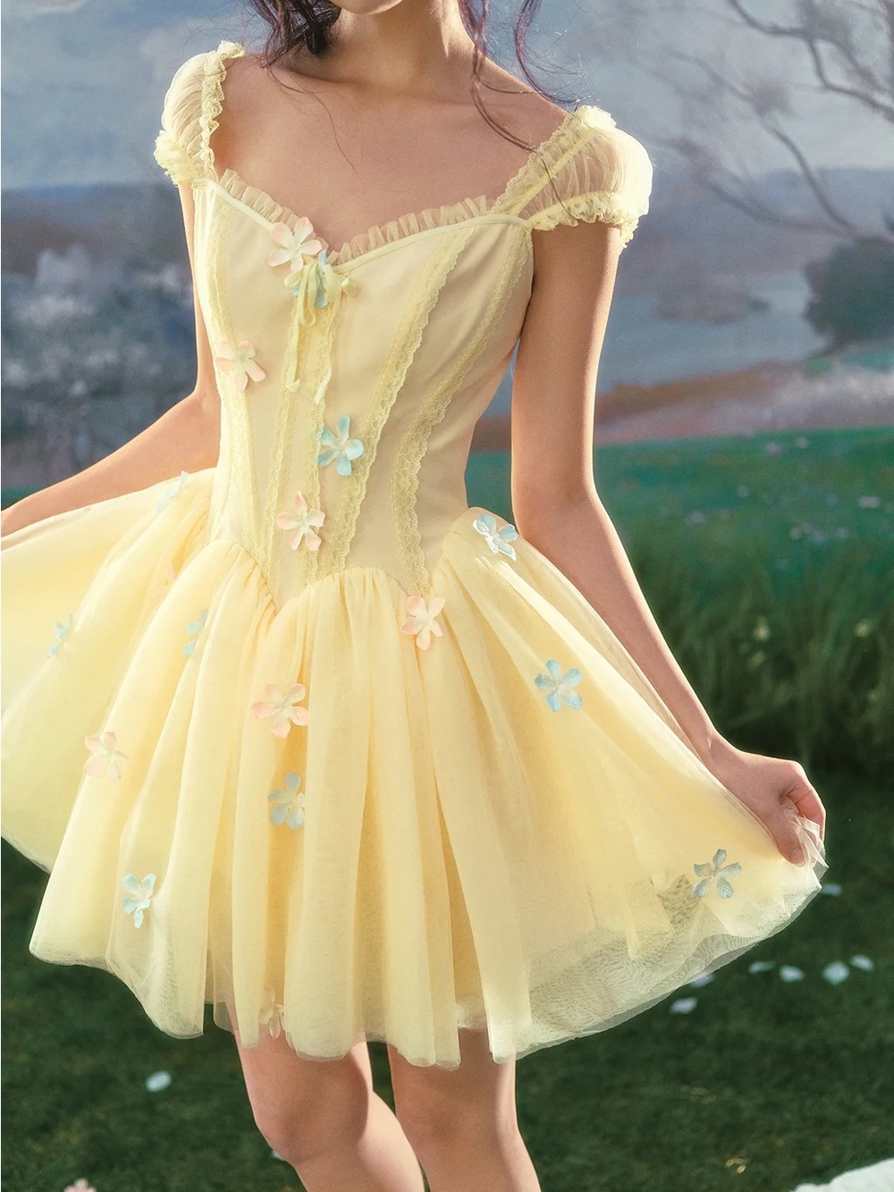 NEW LaceMade Flower Archer Corset Dress - Picture 5 of 14